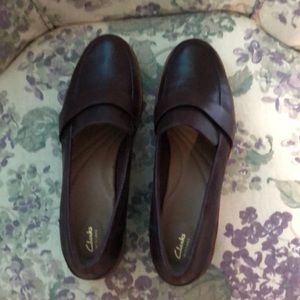 Clark’s Burgundy Leather Loafers